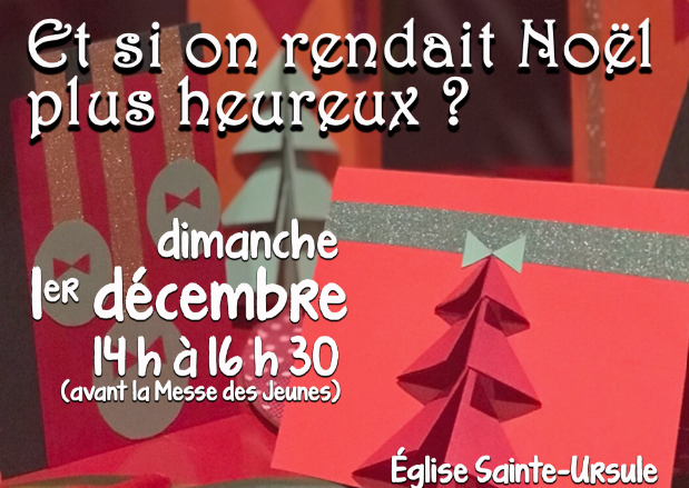 Confection de cartes de Noël pour les personnes âgées